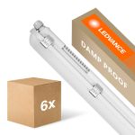 Multipack 6x Ledvance LED Waterproof Batten Damp Proof 26W 3500lm - 840 Cool White | 150cm