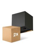 Duopack D'Lite LED Wall Light Elingen Aluminium Black 2.9W 170lm - 830 Warm White | Battery-Powered - Light Sensor