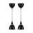 Nordlux Ray 2-Kit Pendant Metal Black | Suitable for 2x E14