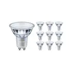 Multipack 10x Philips MASTER Value LED Spot GU10 PAR16 3.7W 270lm 36D - 922-927 Dim To Warm | Best Colour Rendering - Dimmable - Replaces 35W